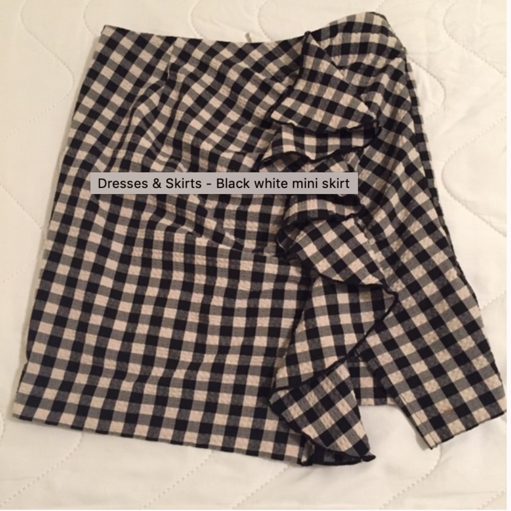 Black and white skirt